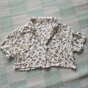 LOVE NOTE women's cropped shirt